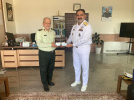 لقاء معالي قائد القوات البحرية الإستراتيجية للجمهورية الإسلامية الإيرانية مع رئيس جامعة الدفاع الوطني