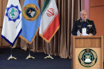 The president of Supreme National Defense University (SNDU) delivers a speech at the opening ceremony of the new world order geometry international conference