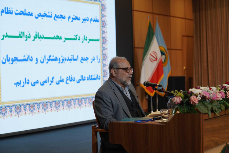 The secretary of the expediency council delivered a speech in the meeting of Jihad of explanation at the Supreme National Defense University