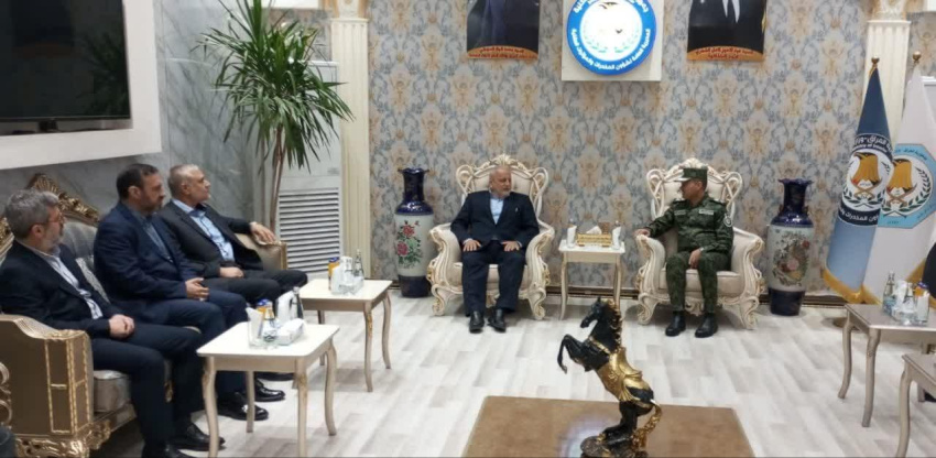 The meeting between the President of the Supreme National Defense University and the Director of the General Directorate of Narcotics Control in Iraq