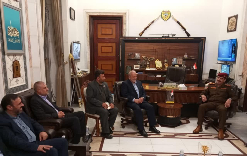 The meeting between the President of the Supreme National Defense University and the Chief of Staff of the Iraqi Army