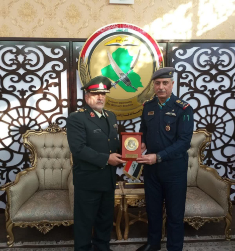 The meeting of the president of the National Defense University with his Iraqi counterpart