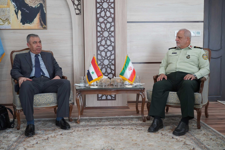 Meeting between the President of the Supreme National Defense University and the Syrian Army Deputy Chief of Education