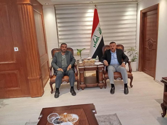 Meeting of the Dean of the International College of the Supreme National Defense University with the Minister of Interior of Iraq