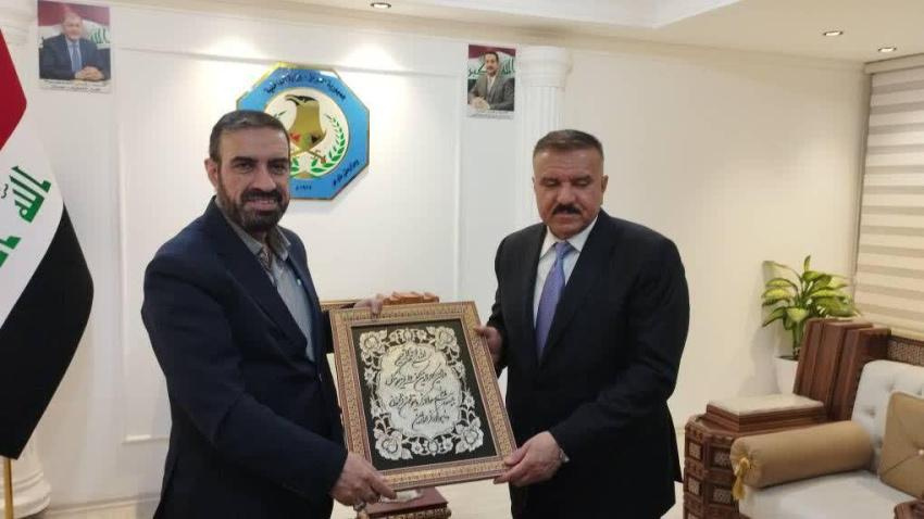 Meeting Between the Dean of the International Faculty of the Supreme National Defense University and Iraq’s Minister of Interior